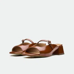 Oroh Women Leather Block Heel Sandals-16