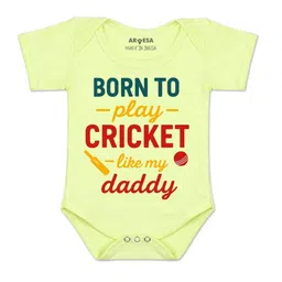 Arvesa Kids-Unisex Yellow Cotton Rompers-image-53
