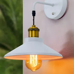 Homesake White Metal Abstract Shaped Shaped Wall Lamp-image-22