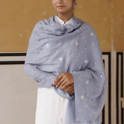 Geroo Luxe Women Embroidered Shawl-image-21