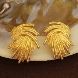 DressBerry Gold-Plated Geometric Studs-image-79