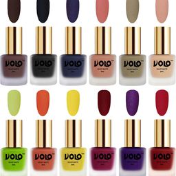 VOLO Set Of 12 Velvet Matte Nail Polish - 8 ml Each-image-87