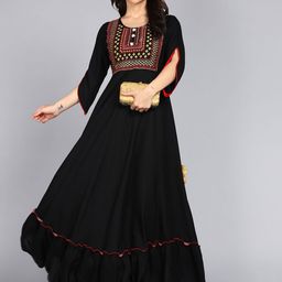 Jaipurite Women Embroidered Ethnic Dresses-image-69