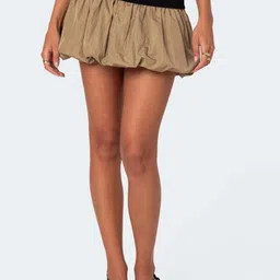 LULU & SKY Color-Block Mini Balloon Skirt-image-76