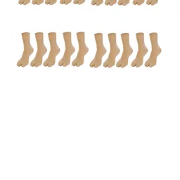 MUKHAKSH Unisex Beige Socks-picture-39