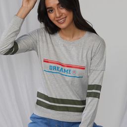 PINACOLADA Women Striped Round Neck Polycotton Top-image-88