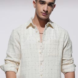 HIGHLANDER Men Comfort Opaque Checked Casual Shirt-picture-2