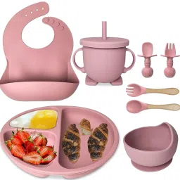 Silicone Baby Feeding Set | Complete 8-Piece Baby Led Weaning Set- Silicone-28
