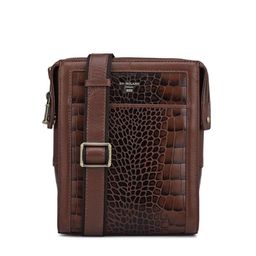 Da Milano Men Textured Messenger Bag-image-58