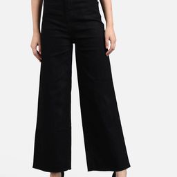 Kotty Women Cotton Flared High-Rise Stretchable Jeans-picture-6