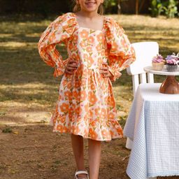 Cutie Patuti Girls Floral Printed Blossom Princess A-Line Dress-53