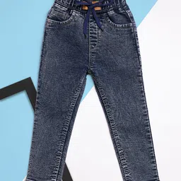 Killer Boys Slim Fit High-Rise Light Fade Cuffed Hem Stretchable Jeans-image-77