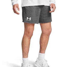UNDER ARMOUR Men UA Rival Terry 6" Printed Loose Fit Training or Gym Sports Shorts-image-36
