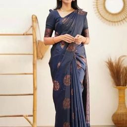Florence Woven Design Zari Pure Silk Kanjeevaram Saree-image-82