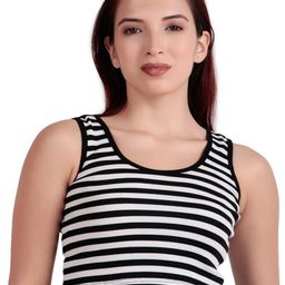 PRIME LOVE Women Horizontal Striped Tank Crop Top-image-67