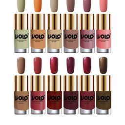 VOLO Set Of 12 Extra Shine Nail Polish- 9.9ml Each-Combo-No-111-10