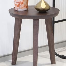 Metalsmith Grey Wooden Round Bedside Table-21