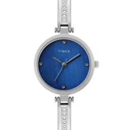 Timex Women Brass Mother of Pearl Dial & Stainless Steel Bracelet Style Straps Analogue Watch TWEL200SMU01-image-32