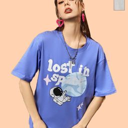 Dreambe Women 2 Printed Extended Sleeves T-shirt-picture-3