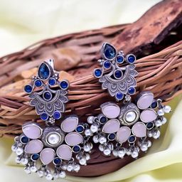 Oxy Jewels Women Pink Earrings-image-44