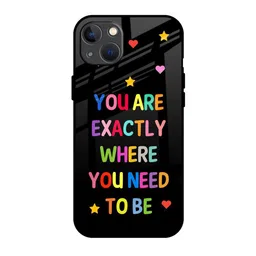 QRIOH Typography Printed iPhone 13 Mini Back Case Mobile Accessories-image-91