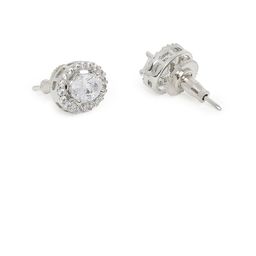 fabula Set of 2 Cubic Zirconia Studded Oval & Round Shaped Studs image 2