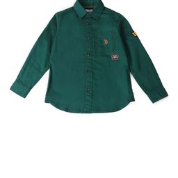 U.S. Polo Assn. Kids Boys Classic Fit Spread Collar Solid Cotton Casual Shirt-picture-33