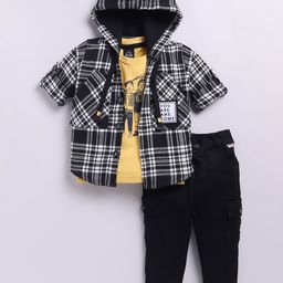 LITTLE COLLARS Boys Printed Coat with Trousers-image-41