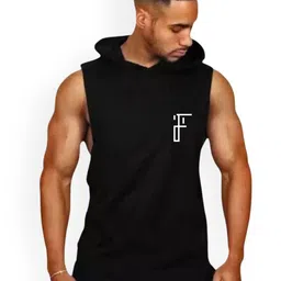 Fashnobic Basket Ball In My Life Style Back Printed Hooded GymVest FB-105_Back_pt-117-image-55