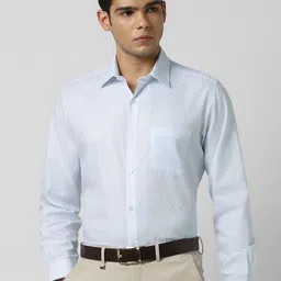 Van Heusen Textured Spread Collar Cotton Formal Shirt-picture-16