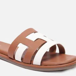 Allen Solly Woman Color-Block Mid-Top Open Toe Flats image 4