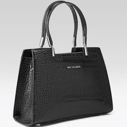 Van Heusen Croc Effect Structured Handheld Bag with Detachable Sling Strap image 2