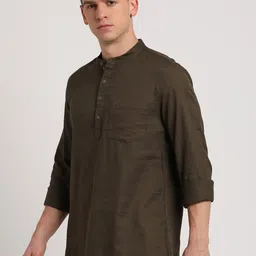 Turtle Men Thread Work Kurta image 4
