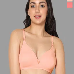 Eden Pack Of 2 Non Padded Non-Wired Full Coverage Bra-11