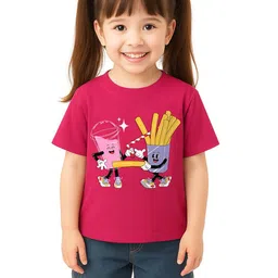 Nauti Nati Girls Printed T-shirt-image-74