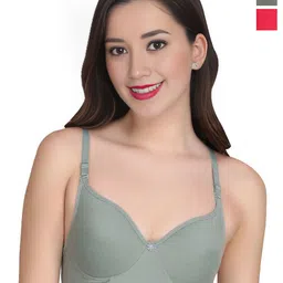 Liigne Women Pack Of 2 Full Coverage Non Padded Everyday Bra-picture-15