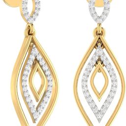 PC Jeweller The Garvan Yellow Gold 22kt Stud Earring-image-34