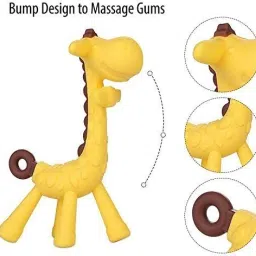 Baby Silicone Giraffe Teething Toys Hand Chewing Soother Toddler for Baby Teether and Feeder-picture-14