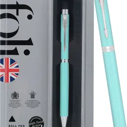 parker Folio Standard Chrome Trim |Sea Green Body Colour | Ball Pen-picture-3