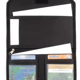 Nylon Ergonomic Style Multi pocket Document Holder Vehicle Organiser For Two Wheeler/Three Wheeler/ Car Documents-15