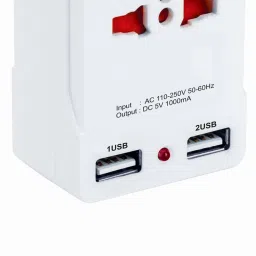 Zoomstore 2 WAY + 2 USB ADAPTER Universal Travel Adapter USB Adapter image 4