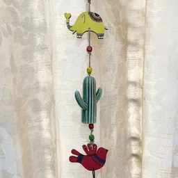 AAKRITI ART CREATIONS Red & Animal Windchime-25