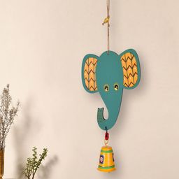 AAKRITI ART CREATIONS Multicoloured Happy Elephant Wind Chime-image-58