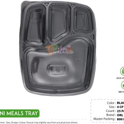 4Pc Mini Tray Black Tray-image-57