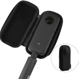 TECHGEAR ase for Insta360 ONE X3,Mini PU Hard Shell Box Protective Travel housing for Insta 360 X3 Action for Insta360 X3/X2 Camera Bag-8