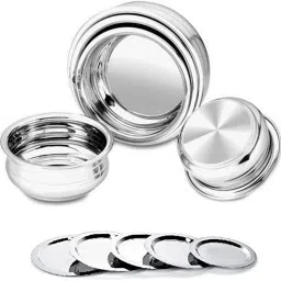 Biryani Handi, Milk Pot Pan Handi with Lid Set of 5 Cookware Set Patila A0 Bowl Serving Set-image-40