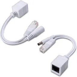 techut (1 Pair) Power Over Ethernet PoE Injector Splitter Adapter PoE Cables Lan Adapter-18