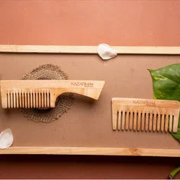 KAZARMAA Set of 2 Natural neem wood comb-57