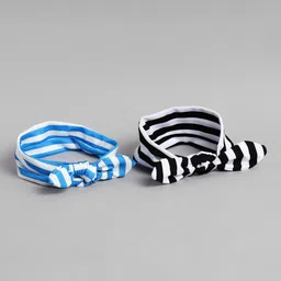EL REGALO Unisex Kids Set of 2 Blue & Black Hairband-image-41