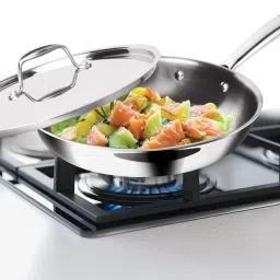 Pro Cook Triply Stainless Steel Fry Pan with Lid Fry Pan 26 cm diameter with Lid 2.2 L capacity-picture-10